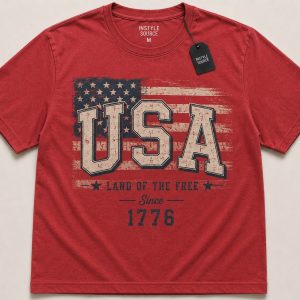 Vintage Distressed Graphic Print T-Shirt