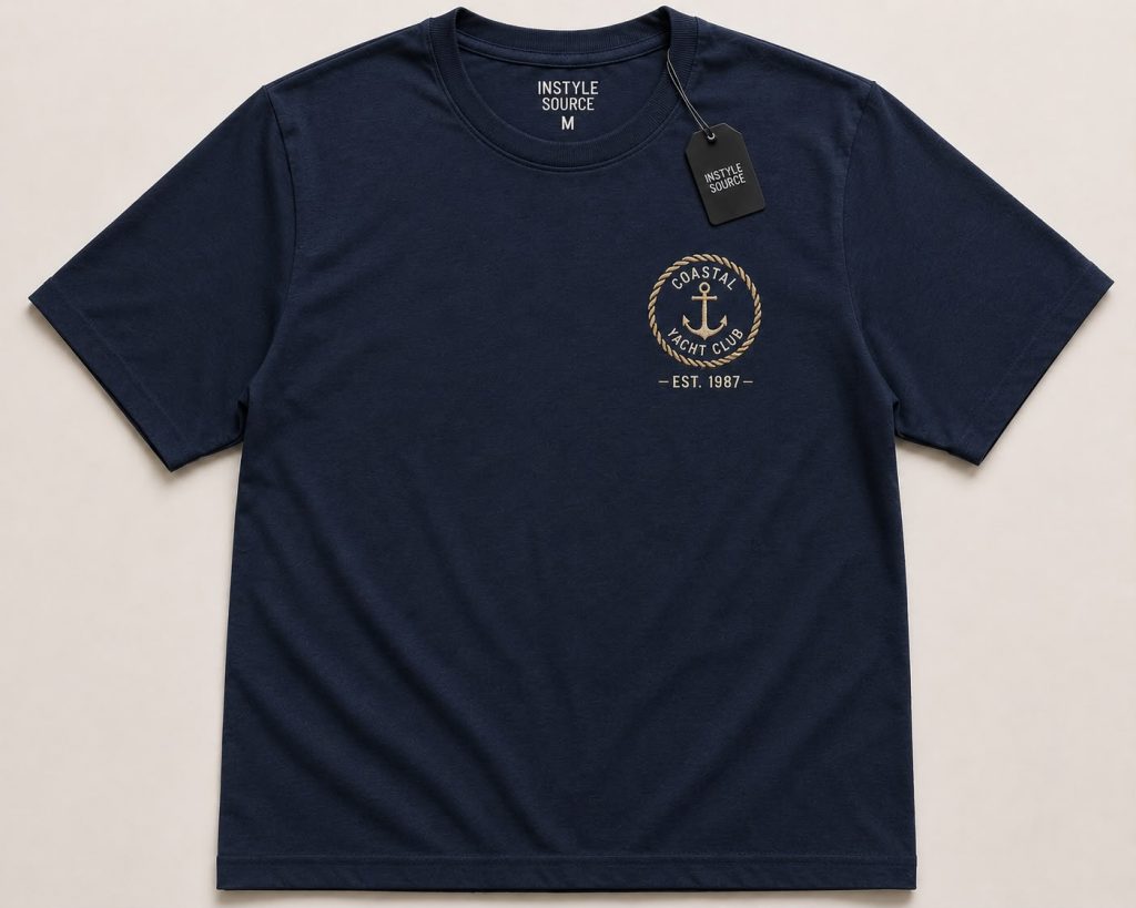 Minimal Chest Logo Print T-Shirt