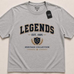 Vintage Typography Print T-Shirt