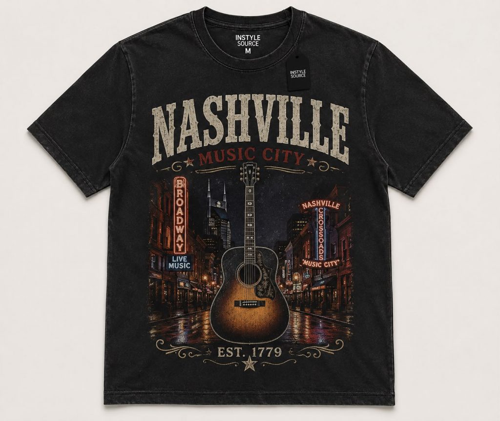 Music City Graphic Print T-Shirt