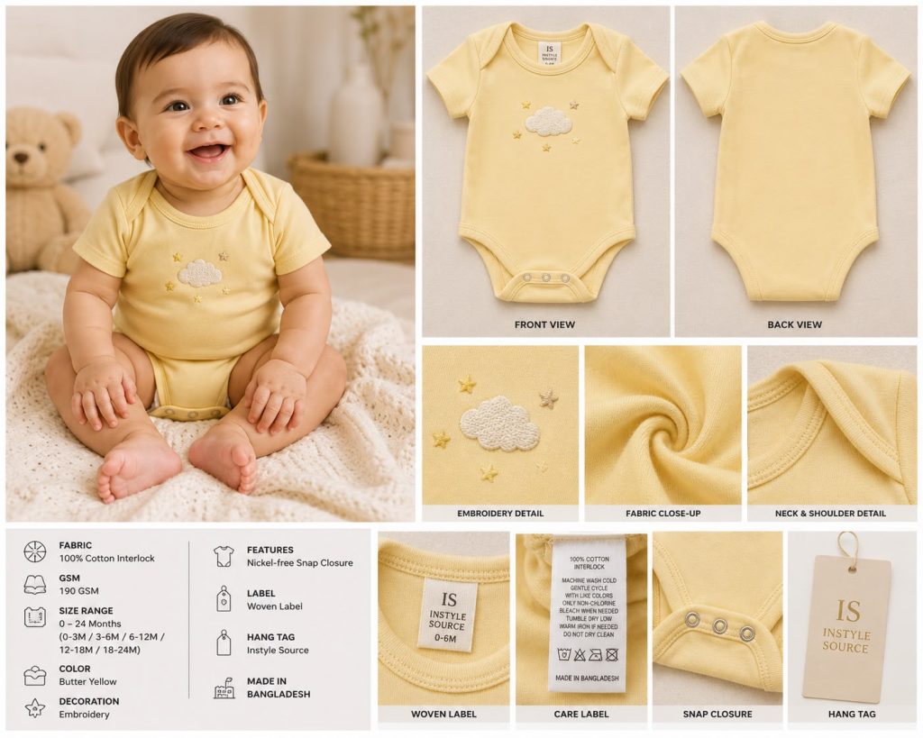 Baby Short Sleeve Bodysuit