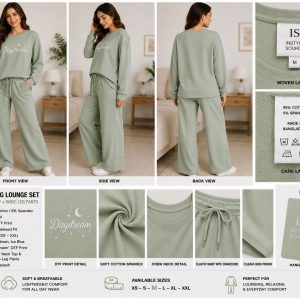 WIDE-LEG LOUNGE SET