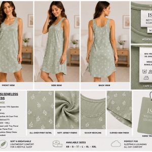 WOMEN'S SLEEVELESS SLEEP DRESS