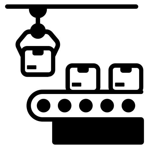 Icon representing custom product development for apparel brands